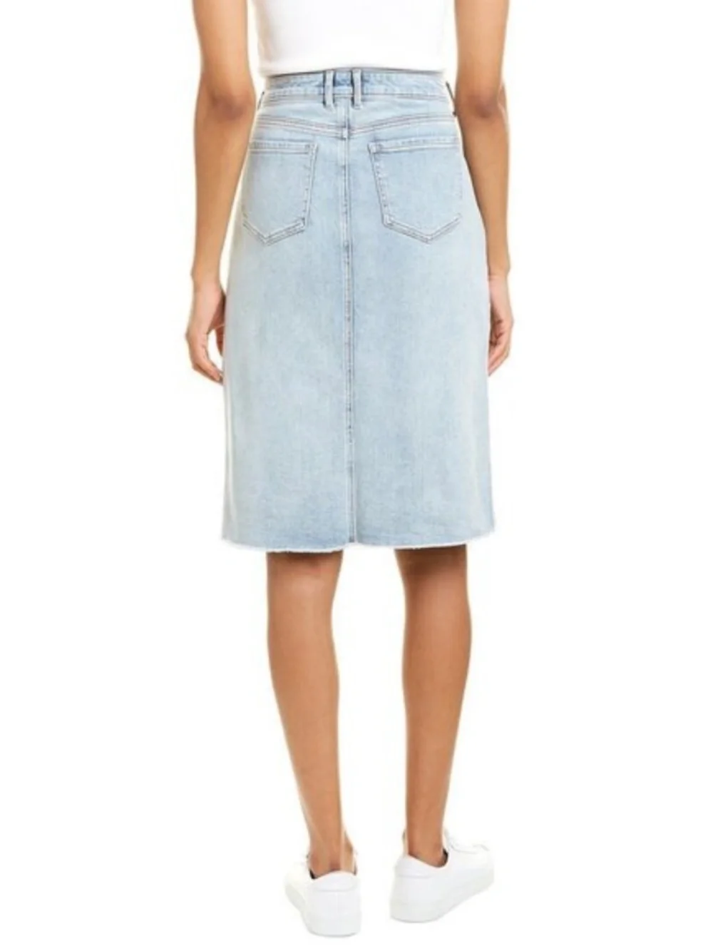 NEW NYDJ Denim Skirt Destructed Radiance 12